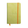 Rhodiarama carnet RR 9x14cm ANIS 192p ligné pap. ivoire 90g ferm. élast.
