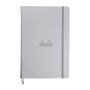 Webnotebook SILVER A5 192p ligné papier ivoire 90g fermeture élastique