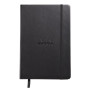 Webnotebook BLACK A5 192p uni papier ivoire 90g fermeture élastique