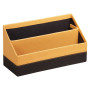 Rhodiarama porte-courrier simili cuir italien ORANGE 25x10x14cm
