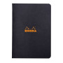 Cahier piqué BLACK Rhodia Classic 14,8x21cm 96p ligné non détachables 80g