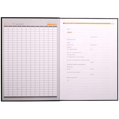 Rhodia Business brochure rembordée rigide A4 ligné 192p 90g