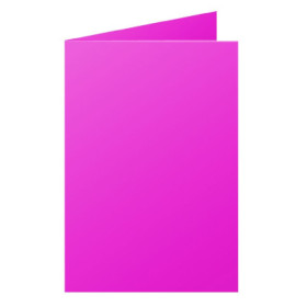 Paquet de 25 cartes pliée Pollen 110x155 framboise 210g