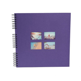 Alb spiral 60pNoir 32x32cm MILANO Violet