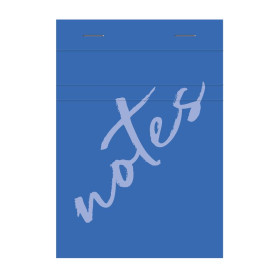 Bloc Notes agrafé 100F 60g 10,5x14,8 Q.5x5