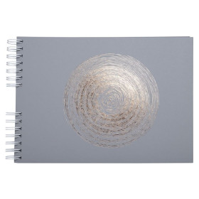 Alb spiralé 50p blc 32x22cm Ellipse gris