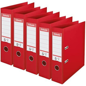 Classeur a levier n°1 Power A4 75mm Esselte, Lot 5, Rouge