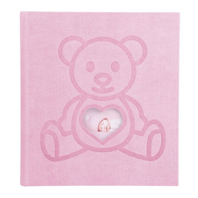 Album photo 29x32cm 60p TEDDY Ours Rose