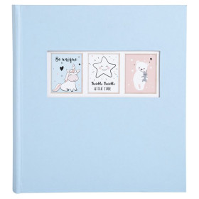 Album livre 60p blanc 29x32cm Sweet bleu
