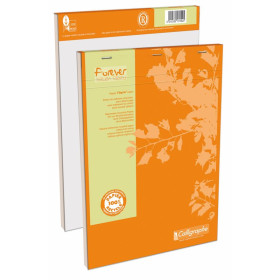 FOREVER, Bloc agrafes en tête 21x29,7 200pQ.5x5 70g recyclé