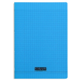 8000 POLYPRO, Cahier piqué bleu 21x29,7cm 48p séyès 90g