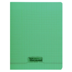 8000 POLYPRO, Cahier piqué vert 17x22cm 48p séyès 90g