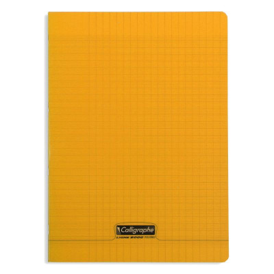 8000 POLYPRO, Cahier piqué orange 21x29,7cm 96p séyès 90g