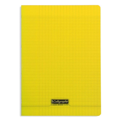 8000 POLYPRO, Cahier piqué jaune 21x29,7cm 96p séyès 90g
