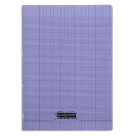 8000 POLYPRO, Cahier piqué violet 21x29,7cm 96p séyès 90g