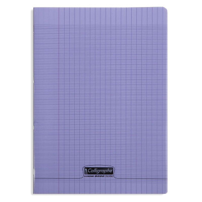 8000 POLYPRO, Cahier piqué violet 21x29,7cm 96p séyès 90g