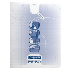 8000 POLYPRO, POESIE & CHANT Cahier piqué incolore 17x22cm 48p R°séyèsV°uni 90g