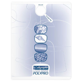 8000 POLYPRO, DESSIN Cahier piqué incolore 17x22cm 32p uni 90g