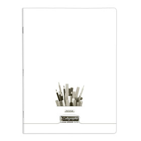 8000 POLYPRO, DESSIN Cahier piqué incolore 24X32cm 96p uni 120g