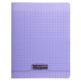 8000 POLYPRO, Cahier piqué violet 24x32cm 48p séyès 90g