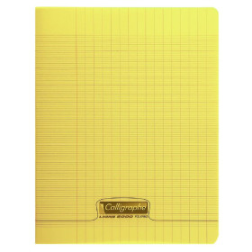 8000 POLYPRO, Cahier piqué jaune 24x32cm 48p séyès 90g