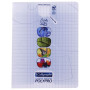 8000 POLYPRO, T.P. Cahier piqué incolore 17x22cm 64p séyès/uni 90g