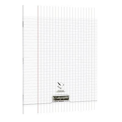 8000 POLYPRO, POESIE & CHANT Cahier piqué incolore A4 96p R°séyèsV°uni 90g