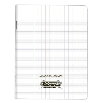 8000 POLYPRO, CAHIER DE LIAISON piqué incolore 17x22cm 48p séyès 90g