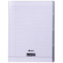 8000 POLYPRO, 4 INDEX Cahier piqué incolore 24x32cm 140p séyès 90g