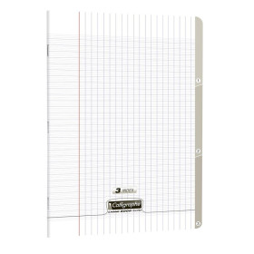 8000 POLYPRO, 3 INDEX Cahier piqué incolore A4 96p séyès 90g