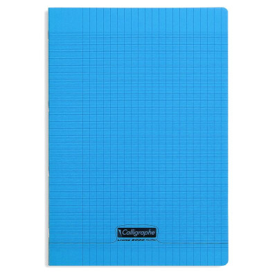 8000 POLYPRO, Cahier piqué  bleu 21x29,7cm 140p séyès 90g