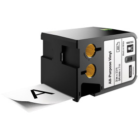 DYMO XTL 54mm BLACK-WHITE vinyl tape 7m