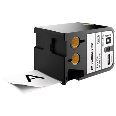 DYMO XTL 54mm BLACK-WHITE vinyl tape 7m