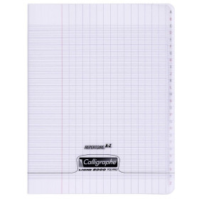 8000 POLYPRO, REPERTOIRE Carnet piqué incolore 17x22cm 96p Séyès 90g