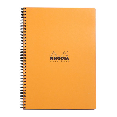 Notebook Rhodia Classic RI ORANGE 22,5x29,7cm 160p Q.5X5+C détachables 80g
