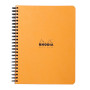 Notebook Rhodia Classic RI ORANGE 16x21cm 160p ligné détachables 80g