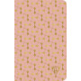 Neo Deco Collection Printemps-Été carnet piqûre textile 11x17cm 96p ligné Corail