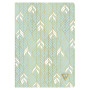 Neo Deco Collection Printemps-Été carnet piqûre textile 14,8x21cm 96p ligné Vert