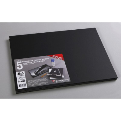 Lot 5F Cart.mousse 3mm A3 Noir