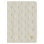 Neo Deco Collection Printemps-Été carnet piqûre textile 14,8x21cm 96p ligné Gris
