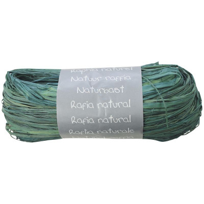 Pelote raphia naturel 50g, Turquoise