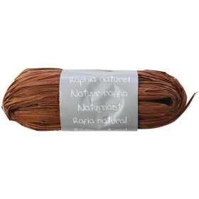 Pelote raphia naturel 50g, Café