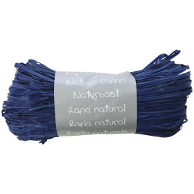 Pelote raphia naturel 50g, Bleu France