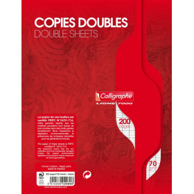 7000, Copies doubles non perf. s/film 17x22 200p séyès 70g