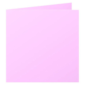 Paquet de 25 cartes pliée Pollen 160x160 rose dragée
