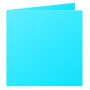 Paquet de 25 cartes pliée Pollen 160x160 turquoise