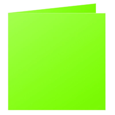 Paquet de 25 cartes pliée Pollen 160x160 vert menthe