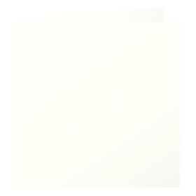 Paquet de 25 cartes pliée Pollen 160x160 ivoire