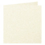 Paquet de 25 cartes pliée Pollen 160x160 ivoire irisé