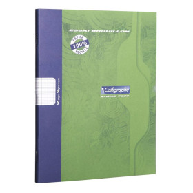 7000, Cahier piqué brouillon 17x22 96p séyès 56g 100% recyclé